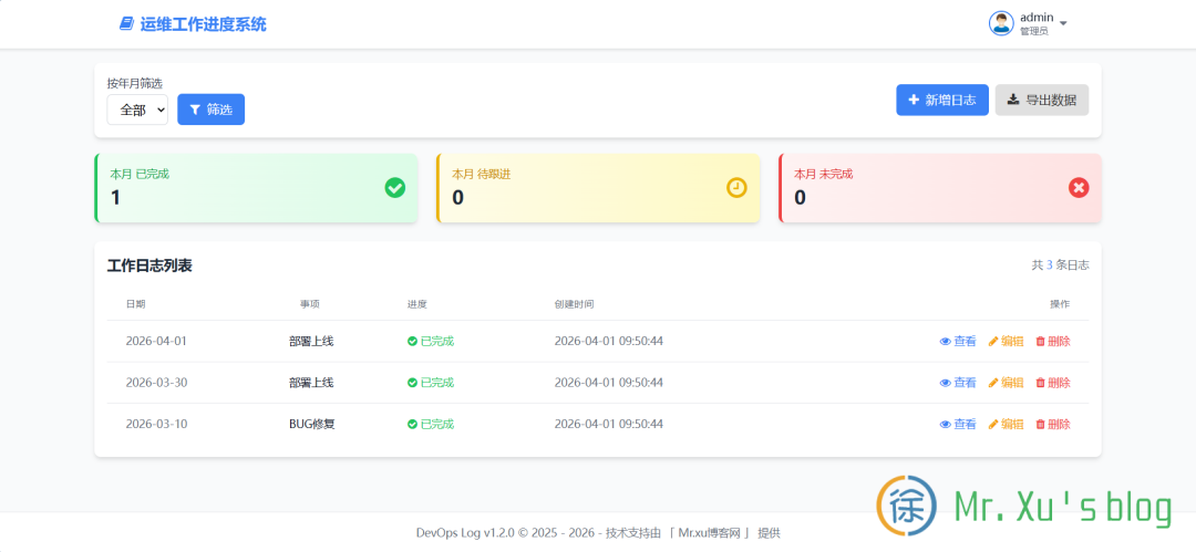 DevOps Log v1.2.0